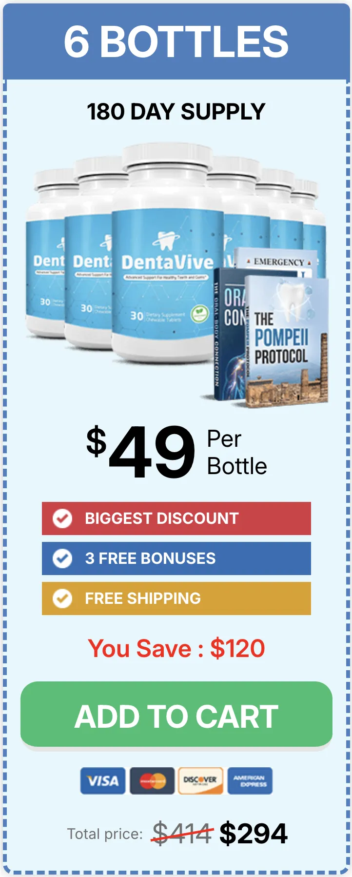 dentanol 6 bottles price